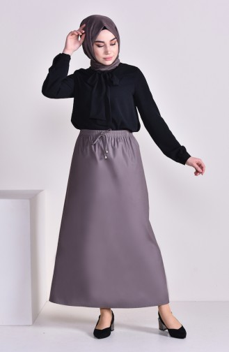 Plated Waist Skirt 1001B-02 Mink 1001B-02