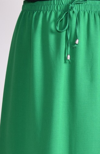 Jupe Taille élastique 1001C-01 Vert emeraude 1001C-01