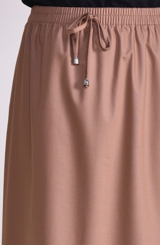 Plated Waist Skirt 1001E-01 Camel 1001E-01
