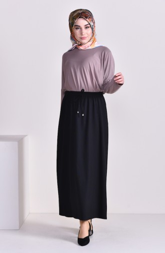 Plated Waist Skirt 1001G-01 Black 1001G-01