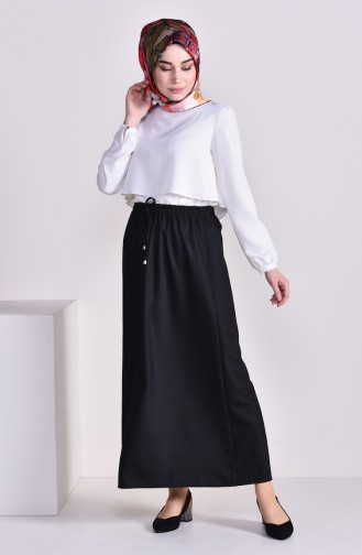 Plated Waist Skirt 1001J-01 Black 1001J-01