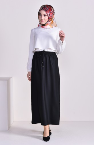 Plated Waist Skirt 1001J-01 Black 1001J-01