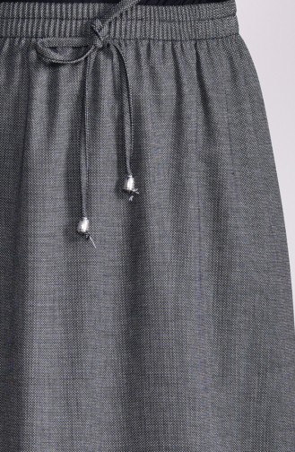 Plated Waist Skirt 1001L-01 Black White 1001L-01