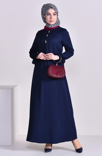 Robe Hijab Bleu Marine 9292-06