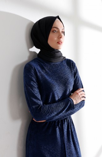 Robe Hijab Bleu Marine 5001-02