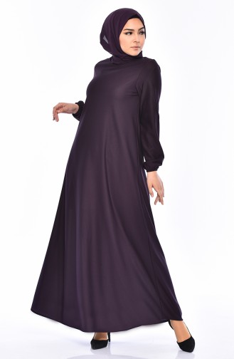 Purple Hijab Dress 4141-06