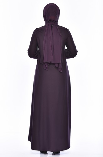 EFE Elastic Sleeve Dress 4141-06 Purple 4141-06