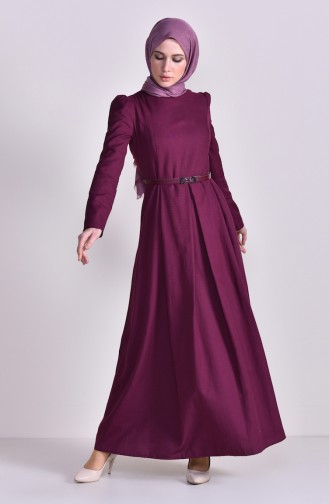 توبانور فستان بتصميم حزام للخصر 2781-01 لون أرجواني 2781-01