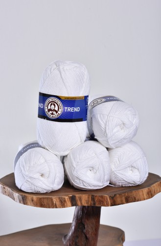 White Knitting Yarn 3019-100