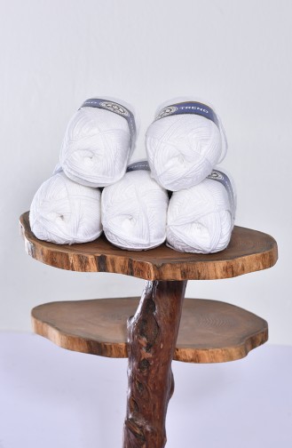 White Knitting Yarn 3019-100