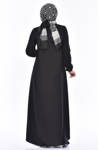 EFE Elastic Sleeve Dress 4141-02 Black 4141-02