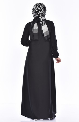 Black İslamitische Jurk 4141-02