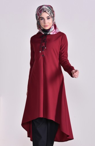 Tunic Pants Binary Suit 9021-12 Claret Red 9021-12