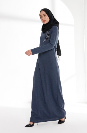 Indigo Hijab Kleider 5013-05