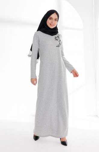 Robe Brodée 5013-09 Gris 5013-09