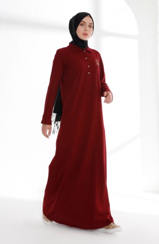 Robe Hijab Bordeaux 5015-04