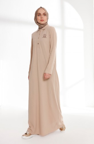 Robe Hijab Beige 5015-07