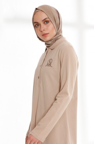 Robe Hijab Beige 5015-07