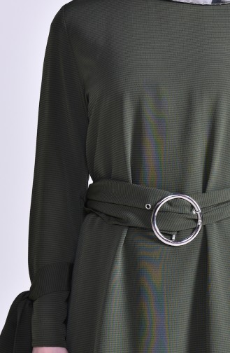 Belted Tunic 1274A-01 Khaki 1274A-01