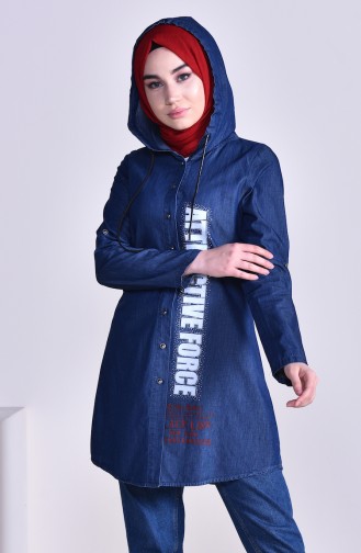 Navy Blue Tuniek 0718-01