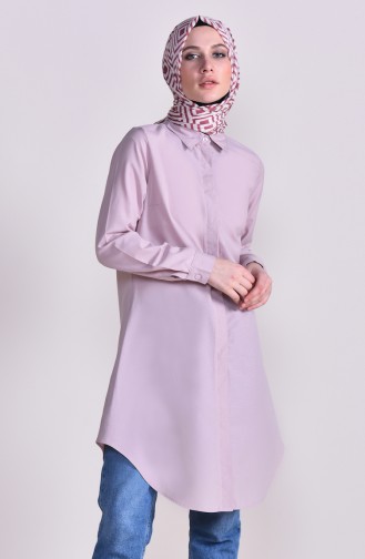 Gizli Patlı Tunik 2483-07 Pudra