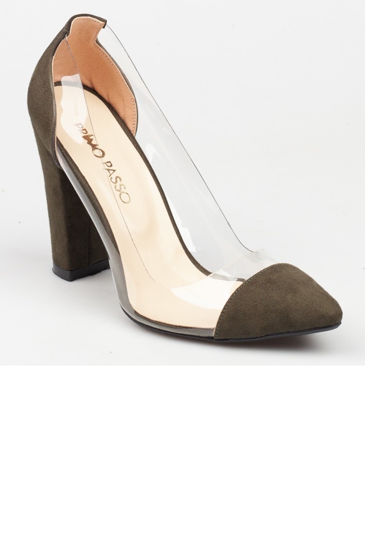 Green HighHeel Shoes 182YAKEL0005042 Sefamerve