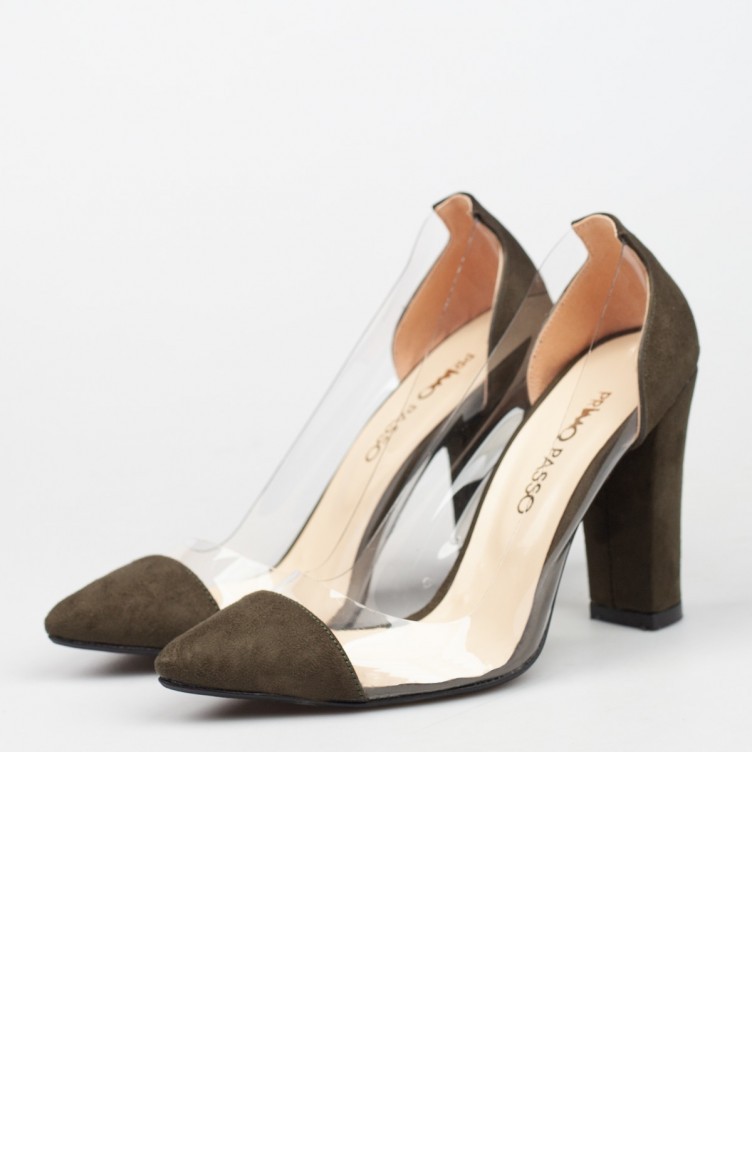 Green HighHeel Shoes 182YAKEL0005042 Sefamerve