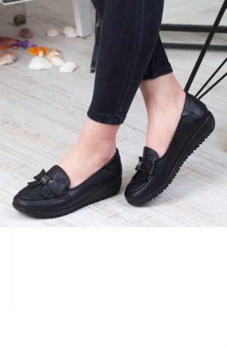 Kadın Günlük Ayakkabı A192Ybsy0008001 Siyah Deri