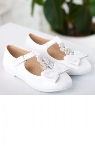 White Children`s Shoes 19PYVET0007089