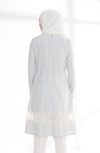 Oyya Lace Cotton Tunic 9005-02 Baby Blue 9005-02