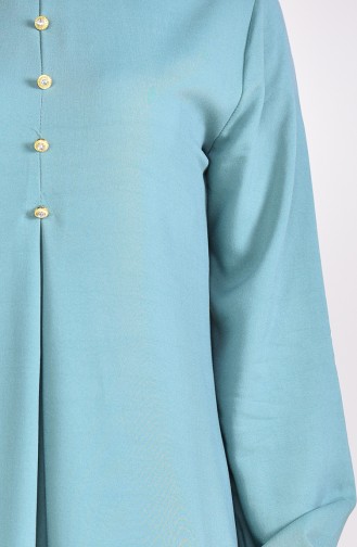Green Almond Hijab Dress 9012-07