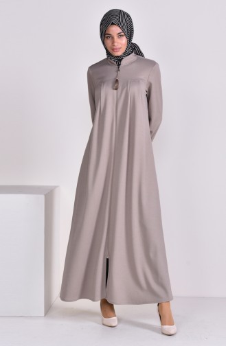 Abaya Plissée 7964-05 Vison 7964-05