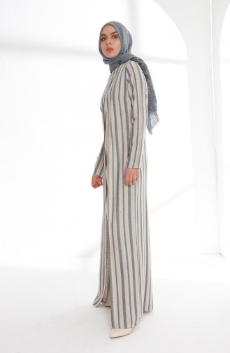 Oyya Suit Looking Linen Dress 9004-01 Indigo 9004-01