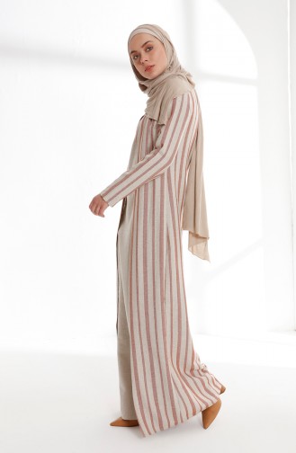Robe Hijab Couleur brique 9004-03