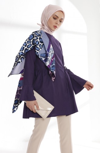 Flounce Wrap Tunic 9012-05 Purple 9012-05