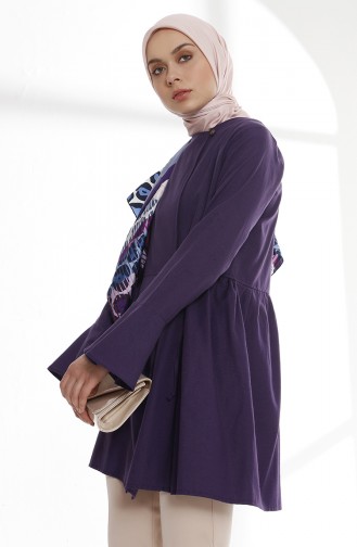 Flounce Wrap Tunic 9012-05 Purple 9012-05