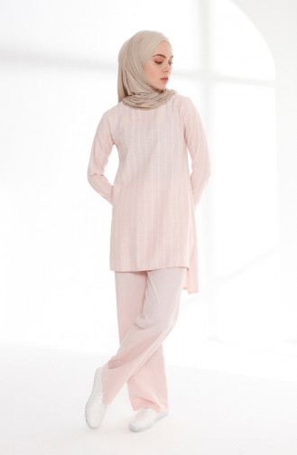 Minahill Cotton Tunic Pants Double Suit 5006-04 Pink 5006-04