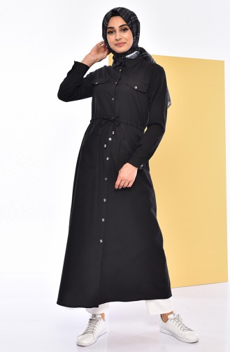 Button Long Tunic 1164-09 Black 1164-09