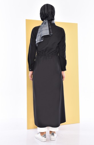 Button Long Tunic 1164-09 Black 1164-09