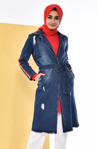 Dunkelblau Trench Coats Models 0277-01