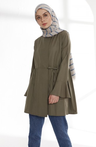 Flounce Wrap Tunic 9012-07 Khaki 9012-07