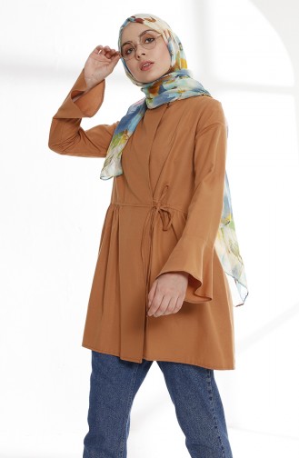 Flounce Wrap Tunic 9012-06 light Brown 9012-06