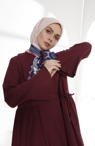 Flounce Wrap Tunic 9012-10 Plum 9012-10