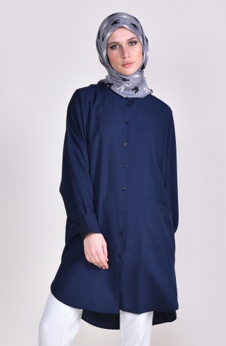 Viskon Cepli Salaş Tunik 8153-02 Lacivert