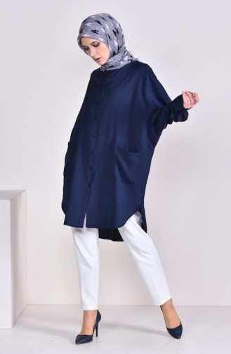 Viskon Cepli Salaş Tunik 8153-02 Lacivert