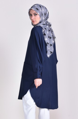 Viskon Cepli Salaş Tunik 8153-02 Lacivert