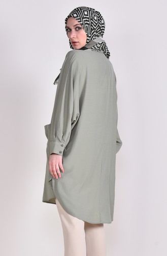 Cepli Viskon Tunik 6480-01 Haki