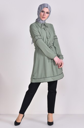 Pleated Waist Tunic 4118-03 Khaki 4118-03