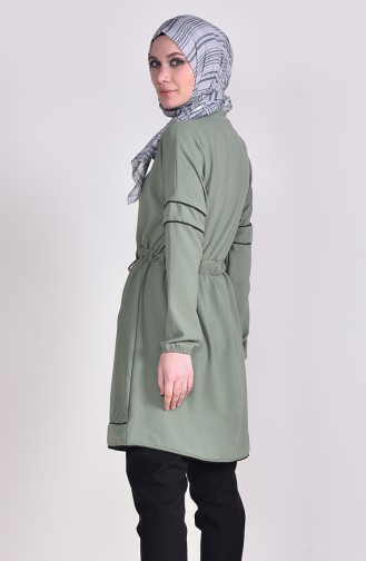 Beli Büzgülü Tunik 4118-03 Haki