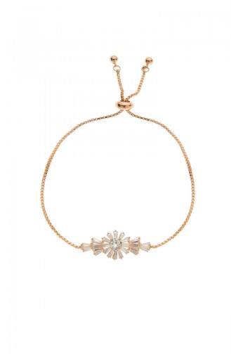 Rose Altın Kaplama Kristal Taşlı Bileklik 08-0411-48-23